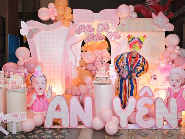 Trang Trí Thôi Nôi Bé Gái Tuổi Rắn