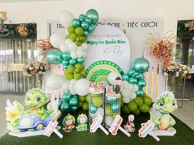 Mẫu trang trí tiệc đầy tháng