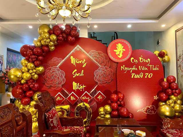 Trang Trí Mừng Thọ Tại Nhà