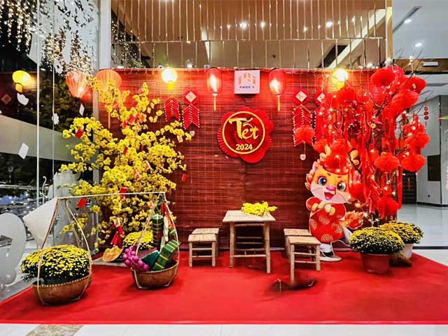 Trang Trí Tiểu Cảnh Tết Văn Phòng – Sảnh Công Ty