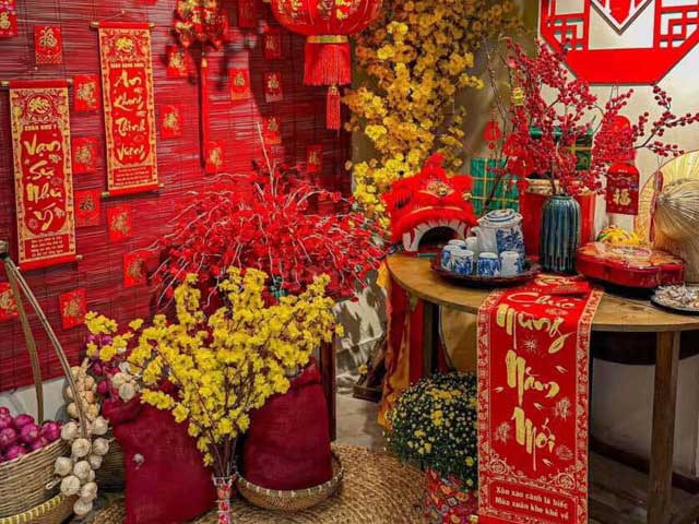 Trang Trí Tiểu Cảnh Tết Truyền Thống