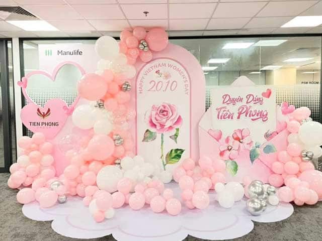 Đơn vị trang trí bong bóng ngày 8/3 Đơn vị trang trí bong bóng ngày 8/3