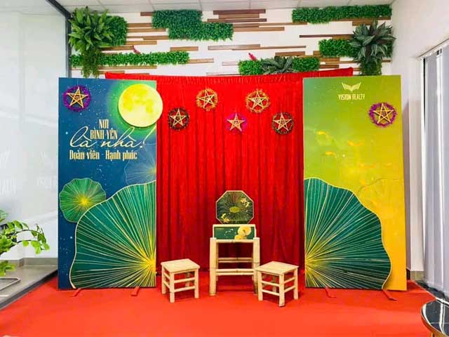 Trang trí trung thu phong cách truyền thống Trang trí trung thu phong cách truyền thống