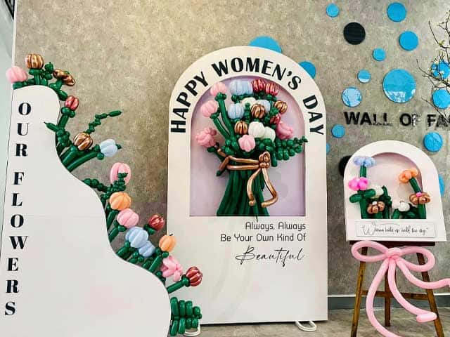 Ý tưởng trang trí backdrop cho ngày Quốc tế Phụ nữ 8/3 Ý tưởng trang trí backdrop cho ngày Quốc tế Phụ nữ 8/3