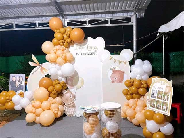 Trang trí tiệc đầy tháng