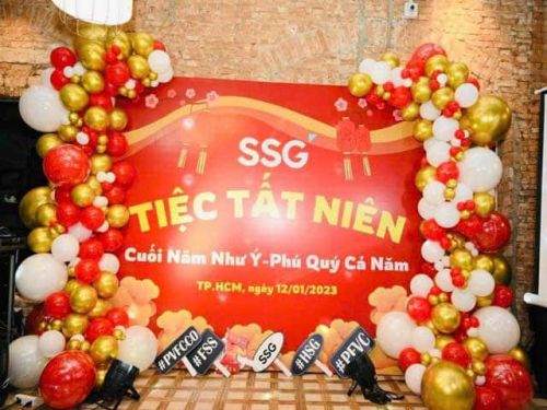 Top 10+ mẫu backdrop Year End Party đẹp, giá rẻ tại Thuận An, Bình Dương